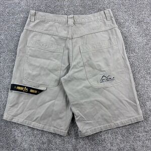 Vintage First Down Carpenter Shorts Mens 40 Beige Embroidered Logo Pocket Hammer